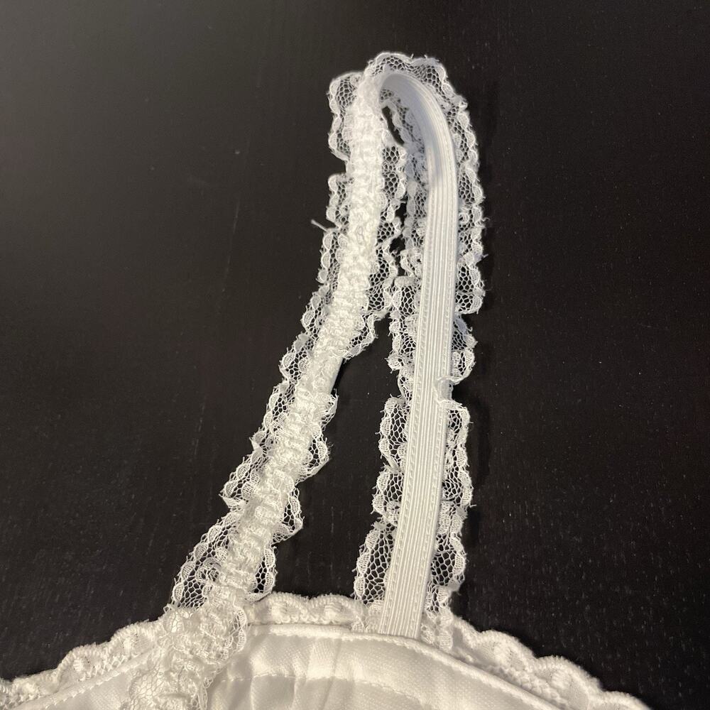 Thirty Thirty White Corset Top Coquette Milkmaid Cottagecore Romantic Size M - Picture 9 of 11